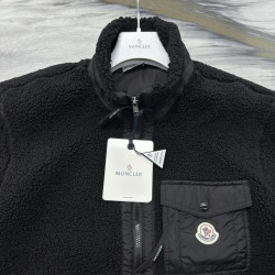 Moncler Chiablese Logo Zipper Loose-fitting Long-sleeved Jacket