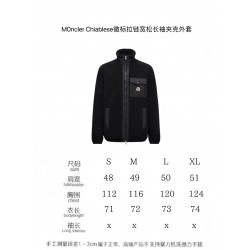 Moncler Chiablese Logo Zipper Loose-fitting Long-sleeved Jacket