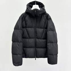 Moncler Fusain Men's Hooded Short Down Jacket