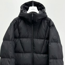 Moncler Fusain Men's Hooded Short Down Jacket