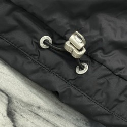 Moncler Fusain Men's Hooded Short Down Jacket