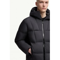 Moncler Fusain Men's Hooded Short Down Jacket