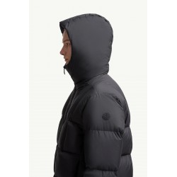 Moncler Fusain Men's Hooded Short Down Jacket