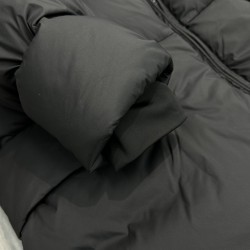 Moncler Casual Solid Color Hooded Long Down Jacket Black