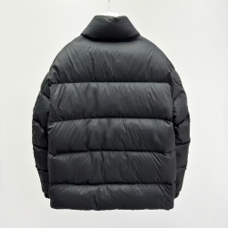 Moncler Tripiti Logo Stand Collar Zip-Up Down Jacket Black