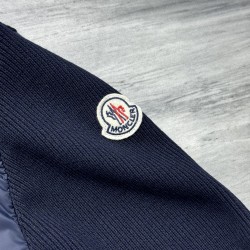 Moncler Men's Lined Wool Zip-Up Hooded Sweatshirt