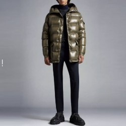 Moncler Chiablese Series Long-Sleeve Down Jacket