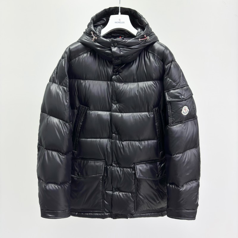 Moncler Chiablese Series Long-Sleeve Down Jacket Black