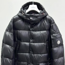 Moncler Chiablese Series Long-Sleeve Down Jacket Black
