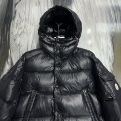 Moncler Chiablese Series Long-Sleeve Down Jacket Black