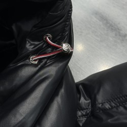 Moncler Chiablese Series Long-Sleeve Down Jacket Black