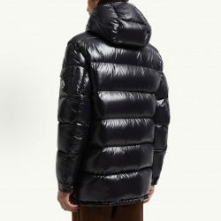 Moncler Chiablese Series Long-Sleeve Down Jacket Black