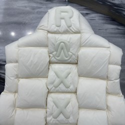 M0ncler x Christopher Raxxy  Down Vest White