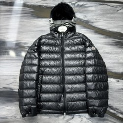 Moncler FW24 CORNOUR Adjustable Cuff Short Zipper Down Jacket  Black