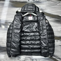 Moncler FW24 CORNOUR Adjustable Cuff Short Zipper Down Jacket  Black