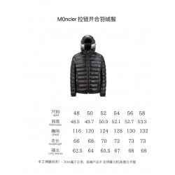 Moncler FW24 CORNOUR Adjustable Cuff Short Zipper Down Jacket  Black