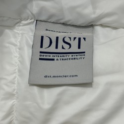 Moncler Logo Print Double-Front Hooded Long-Sleeve Down Jacket