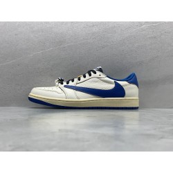 GT AJ1 Low Fragment x Travis Scott Sail Military Blue DM7866-104
