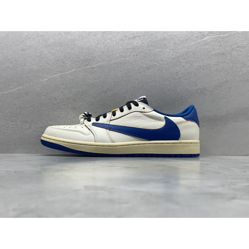 GT AJ1 Low Fragment x Travis Scott Sail Military Blue DM7866-104