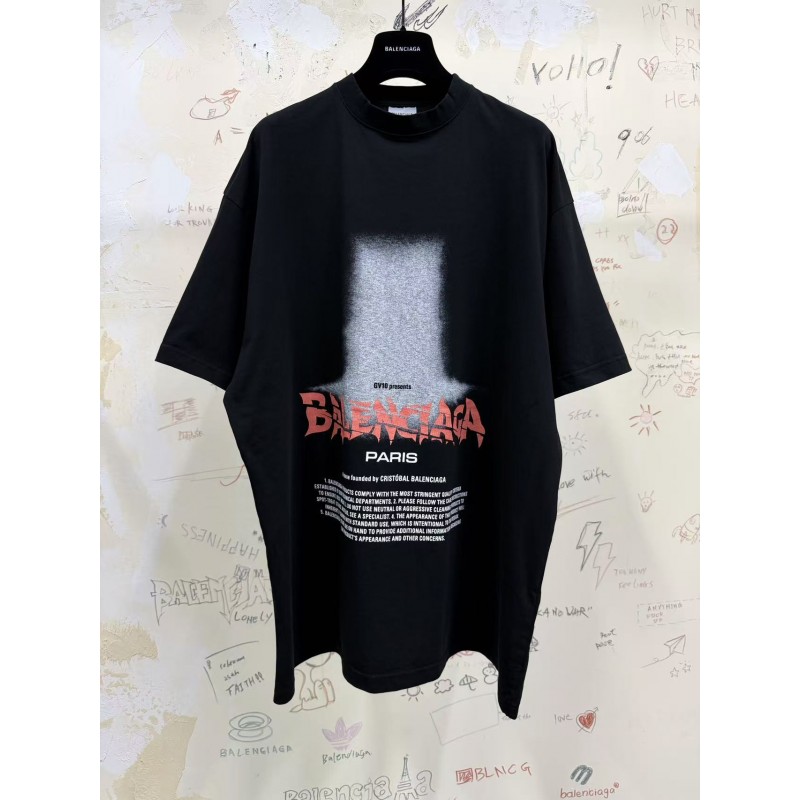 GT Balenciaga Men's The Door T-shirt in Black 850345TUVO41000