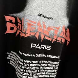 GT Balenciaga Men's The Door T-shirt in Black 850345TUVO41000