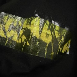GT Balenciaga Men's Messy Spray T-shirt in Black