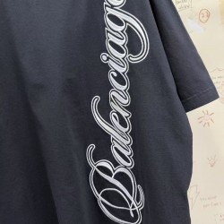 GT Balenciaga Men's Cursive T-shirt in Black/white