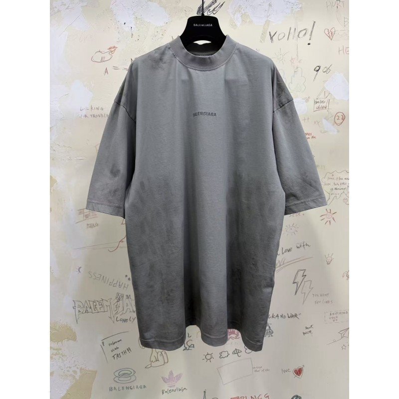 GT Balenciaga Men's Balenciaga Back T-shirt in Balenciaga Grey