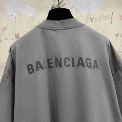 GT Balenciaga Men's Balenciaga Back T-shirt in Balenciaga Grey