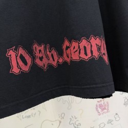 GT Balenciaga Men's Salon De Couture T-shirt in Black