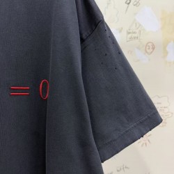 GT Balenciaga Men's Dirac Equation T-shirt in Washed Black/red