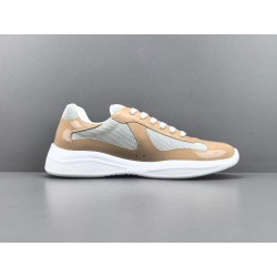GT Prada Amecica's Cup Fabric Sneakers Gold