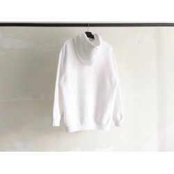 Balenciaga Front Logo White Hoodie