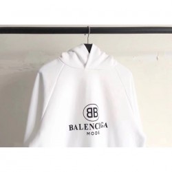 Balenciaga BB White Hoodie