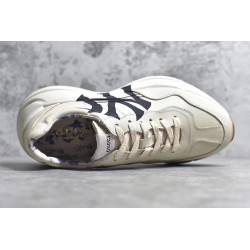 GT Batch Gucci Men's Rhyton Sneaker With Ny Yankees Print