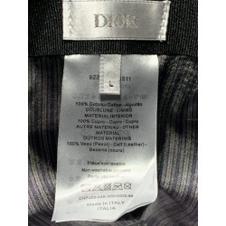DIOR x ALYX New Black Cotton & Leather Baseball Cap With CD Buckle
