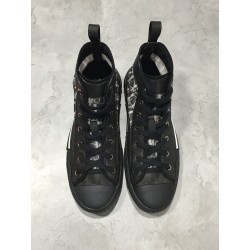 Dior B23 Hi Top Sneakers oblique monogram Black