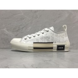 Dior B23 LowTop Sneakers oblique monogram Triple White