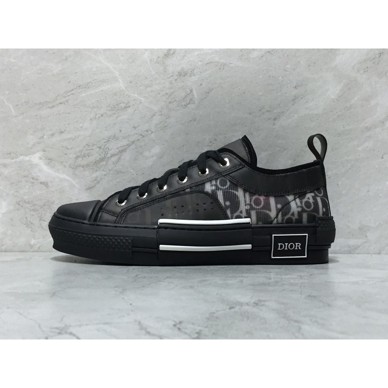 Dior B23 LowTop Sneakers oblique monogram Black - Allkicks247