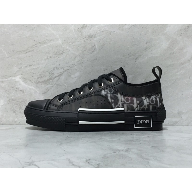 Dior B23 LowTop Sneakers oblique monogram Black - Allkicks247.