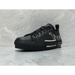 Dior B23 LowTop Sneakers oblique monogram Black