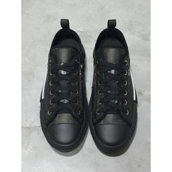 Dior B23 LowTop Sneakers oblique monogram Black