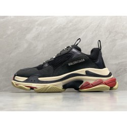 GT Batch Balenciaga Triple S Black White Red 2018 Reissue