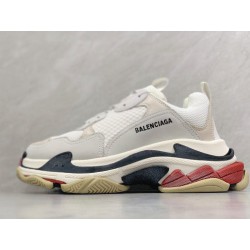 GT Batch Balenciaga Triple S White Black Red 2018 Font