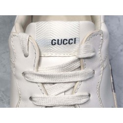 GT Batch Gucci Men's Rhyton leather sneaker with wave