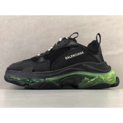 GT Batch Balenciaga Triple-S Clear Sole Black Yellow Fluo