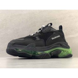 GT Batch Balenciaga Triple-S Clear Sole Black Yellow Fluo