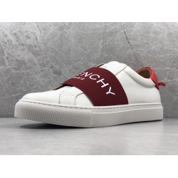 GT Batch Givenchy Paris Strap Sneakers White Red