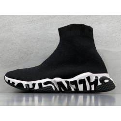 GT Batch Balenciaga Speed Trainer LT Grafitti Black White