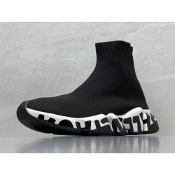 GT Batch Balenciaga Speed Trainer LT Grafitti Black White